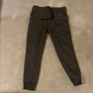Brown Jogger Sweatpants - Sherpa Lined